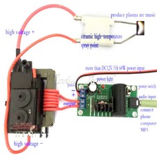 ZVS Tesla coil Booster 20KV High Voltage Generator Plasma Music Arc Speaker Kits