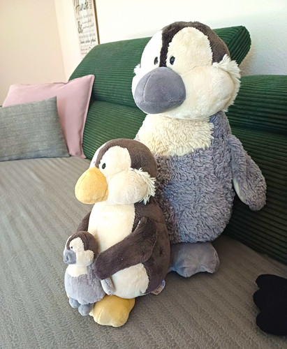 Pinguin stofftier set - 3x,