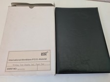 MONTBLANC Testmappe Kunstleder schwarz mit Testblock für Verkaufstresen