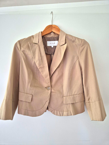 Vila damen blazer beige - beige, kurz