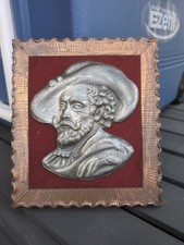 Kupfer Zinnbild Holzrahmen