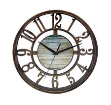 Metall-Wanduhr 27,5cm Bronze