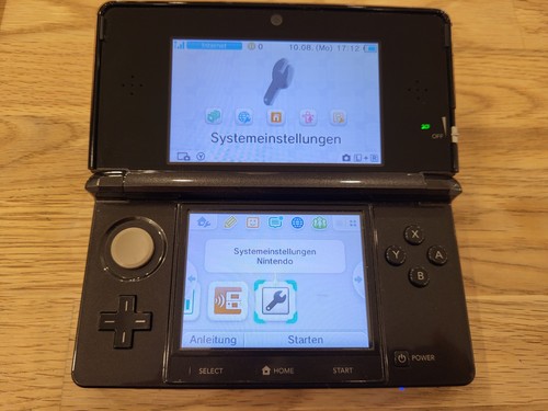 Nintendo 3ds schwarz - schwarz, metallic