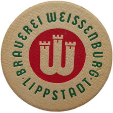ALTER BIERDECKEL Brauerei Weissenburg Lippstadt 1870 gegründet Bierfilze Sammeln