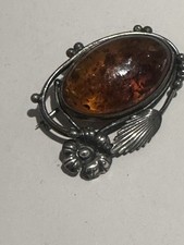 925er Silber Brosche mit