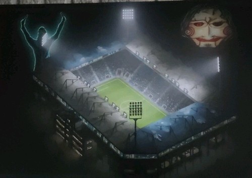 Kunstdruck stadion horror - kunstdruck,