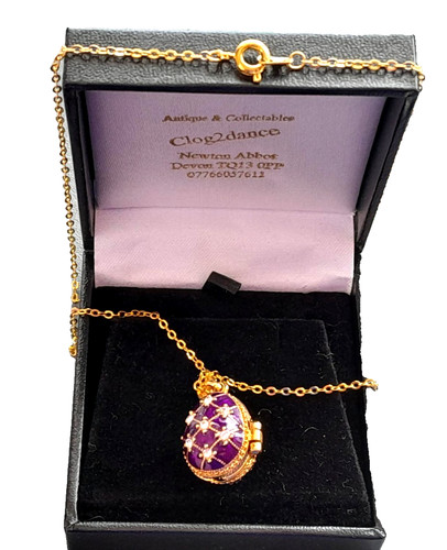 Faberge lila anhänger - ei,