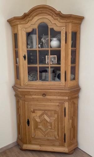 Eckvitrine eiche - eckvitrine,,