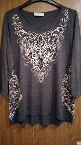Rita pfeffinger shirt grau mit - grau,