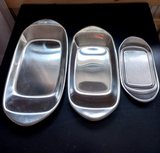 3er Set VINTAGE Servierplatten