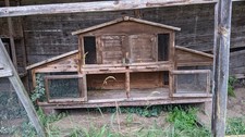 Kaninchenstall/Gehege für draußen, zweistöckig