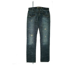 B.S.A. 47 Einstein Damen Jeans Hose used destroyed Look Nieten W28 L32 Blau TOP
