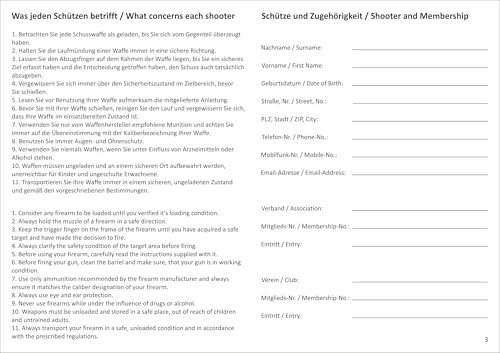 Schießbuch sportschützen - schießbuch,