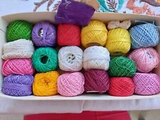 Perlgarn Sticken Handarbeit 1 Karton Stickgarn Verschiedene Farben Bunt