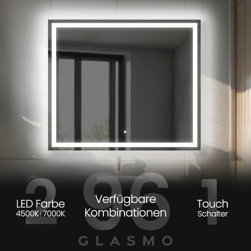Badspiegel mit led beleuchtung - badspiegel,