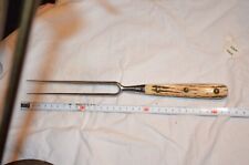 Alte seltene Fleischgabel Spieß Hirschhorn Jagd