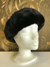 NERZ STIRNBAND NERZ KOPFBAND SCHWARZ PELZ STIRNBAND PELZ MÜTZE PELZ KRAGEN BLACK