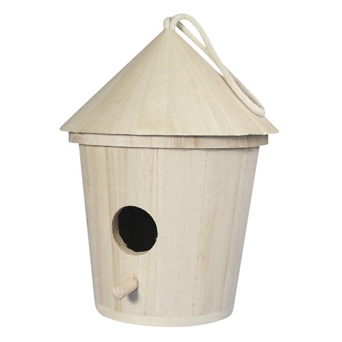 Deko holz vogelhaus rund - holz,