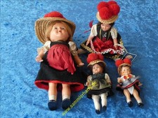 alte kleine Trachtenpuppen,  4