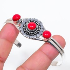 Rote Koralle Edelstein 925