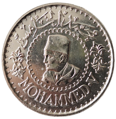 Marokko 500 francs 1376 - marokko:, 1376/1956