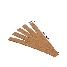 Scippis Hutzubehör 9001 Cork Stripes 5 Korkbänder zum Hut verkleinern Kork natur