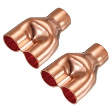 Tee Y-Typ Kupfer Formteil Schweißnaht Schnittpunkt 19mm 3/4" Pack von 2