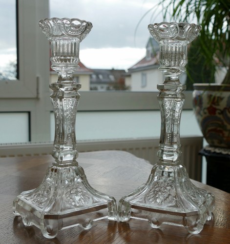 Paar antike pressglas - 1,