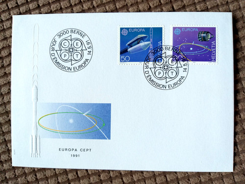 Helvetia fdc 1991 cept - 1991,,