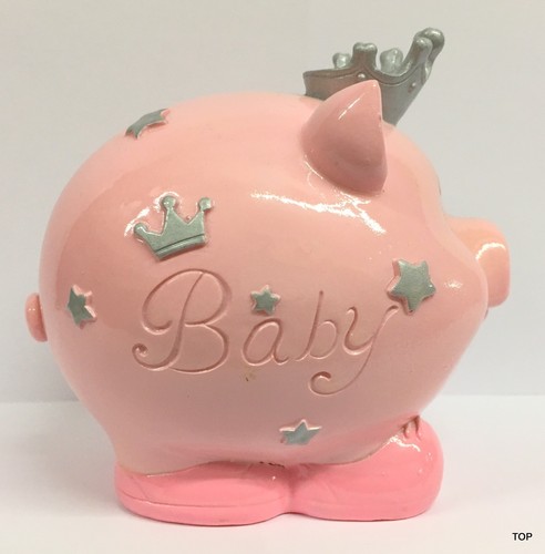 Sparschwein mit krone blau - krone,