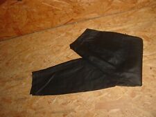 Kunst-Lederhose Lack/Leder-ähnl.Hose v. TCM Gr.36 kurz(Gr.18) schwarz TOP!!!