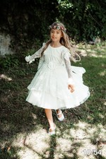 MONNY Kommunionkleid Kant 20-10 ecru 140 NEU