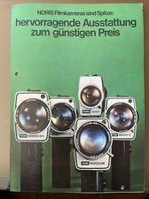 Noris Filmkameras  - Prospekt 8 Seiten von 4.74