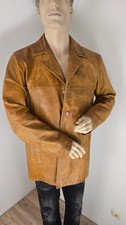 Hellbraune Lederjacke