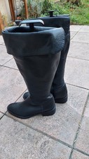 Buffalo Stulpenstiefel Weitschaft Overknee Echtleder Gr. 40 schwarz