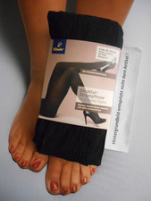 Tchibo Struktur Strumpfhose 80 DEN Gr. M. 40 - 42 Schwarz # 2709