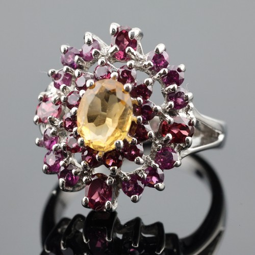 Gj69 rhodolith citrin - *,