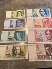 5-1000 DM Scheine- Serie