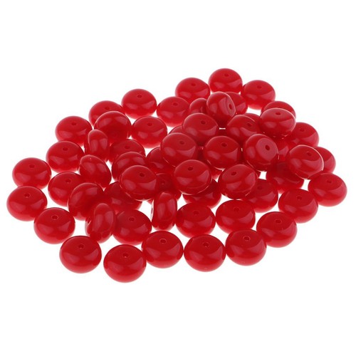 Stück rote harz - rote, rondelle
