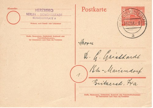 Ganzsache berlin stempel - p4,