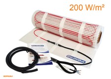 Twin-Heizkabelmatte elektirsche Fußbodenheizung 200W/m² Heizung Heizmatte A79