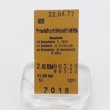 Fahrkarte Fahrschein Frankfurt