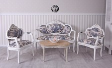 Sofagarnitur Sitzgruppe Barock Sofa Sessel Couchtisch Couchgarnitur Einzelstück