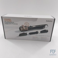 BaByliss Dry, Straighten and Style - Rotierende Warmluftbürste, 1000W... AS200E