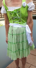 sexy Dirndl Marjo Trachten Marjotrachten Trachtenkleid mit Bluse Gr. 32