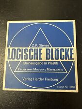 Logische Blöcke Kleinausgabe in Plastik Programm:Moderen Mathematik 70iger Jahre