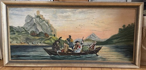 ölgemälde überfahrt am - Ölgemälde,