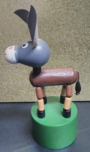 Holz wackel esel - wackel-esel, drückfigur