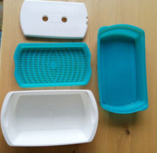 Tupperware Four Seasons Auftau/Marinierbehälter/ Brotdose groß Kühlakku 2,4l
