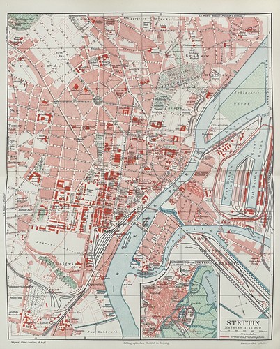 Antiker stadtplan stettin - stadtplan:,